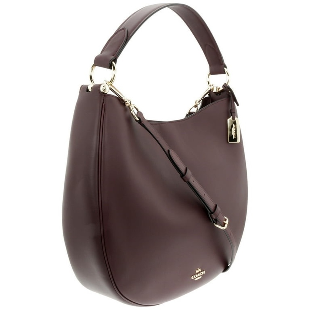 COACH Glovetanned Oxblood Leather Hobo Ladies Handbag 36026LIOXB - Picture 2 of 11